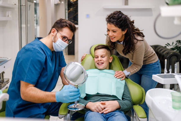 Happy family at BrightSmile Dental