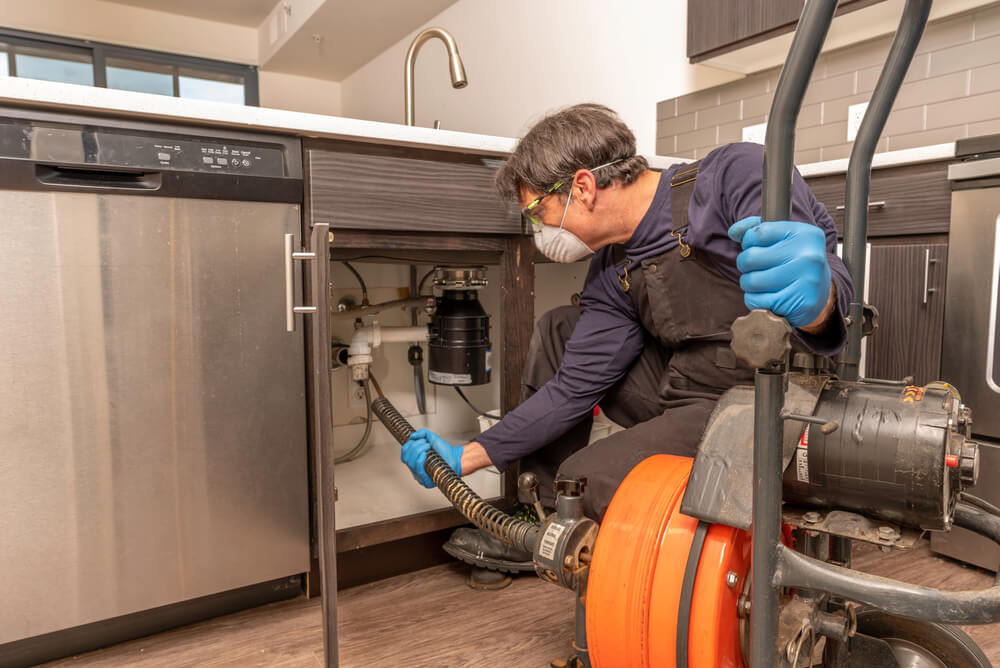 Professional drain cleaning service