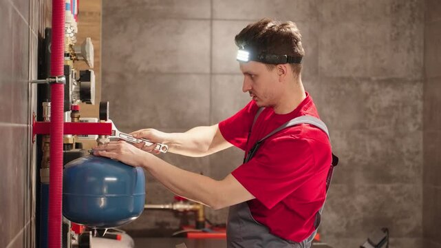RapidFlow plumbing professional at work